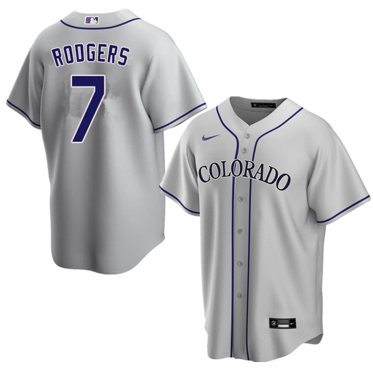 Nike Men #7 Brendan Rodgers Colorado Rockies Baseball Jerseys Sale-Gray